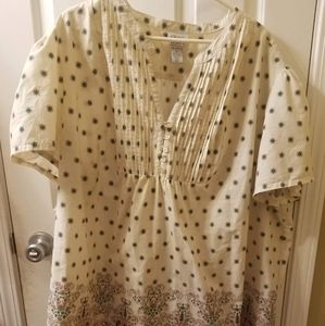 Only Necessities Floral Tunic with billowy Sleeves